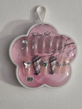 Fashion Nail press-on set - nude butterfly dots design