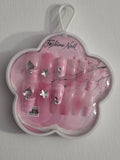 Fashion Nail press-on set - red royale crown design
