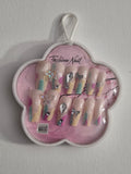 Fashion Nail press-on set - happy graffiti design