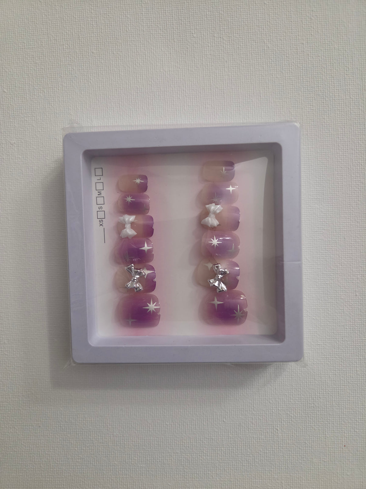 All 11 Premium Kawaii press-on nail sets displayed in grid showing square cases