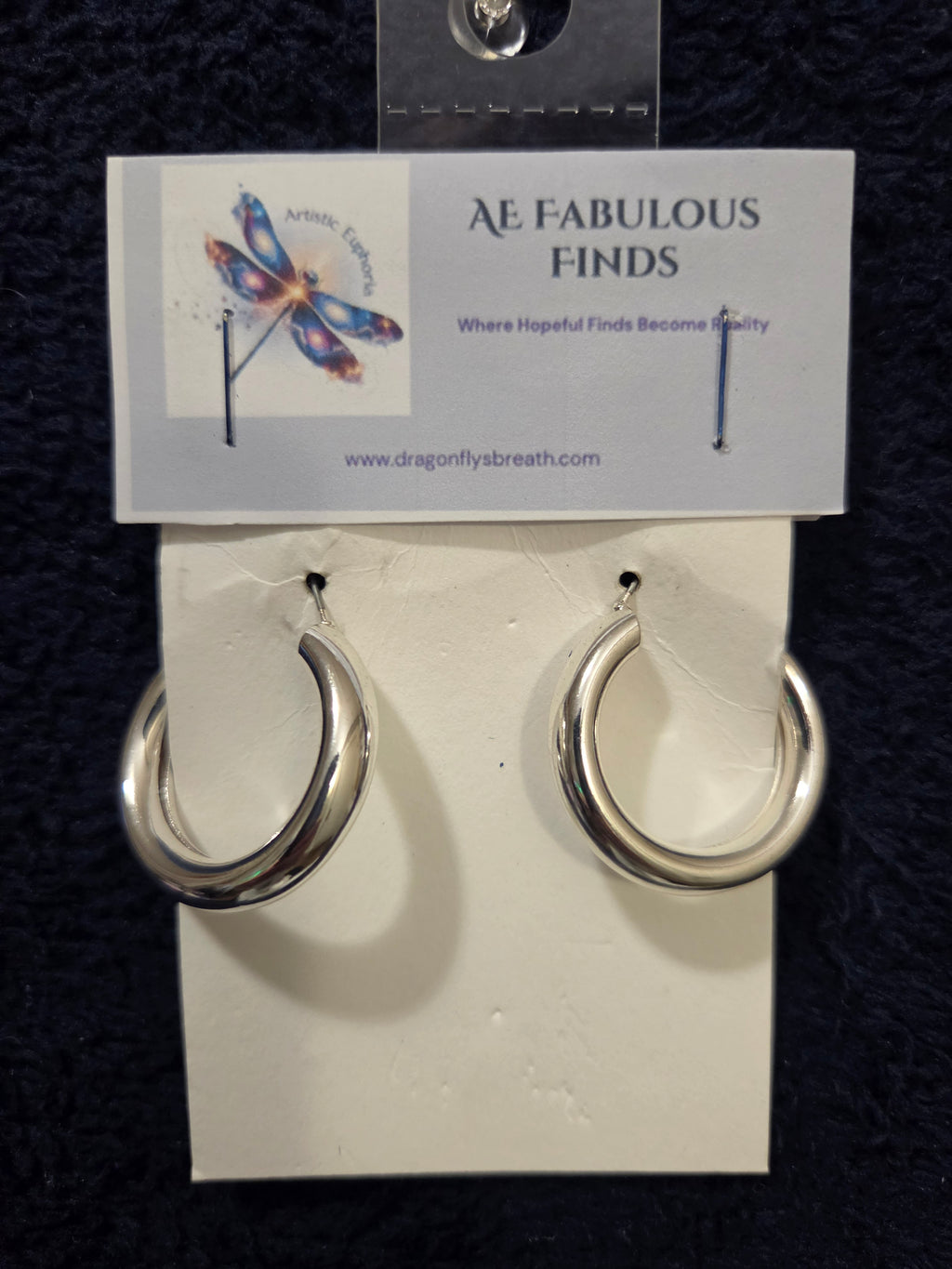Silver Chunky Tubular Hoop Earrings | Statement Boutique Jewelry