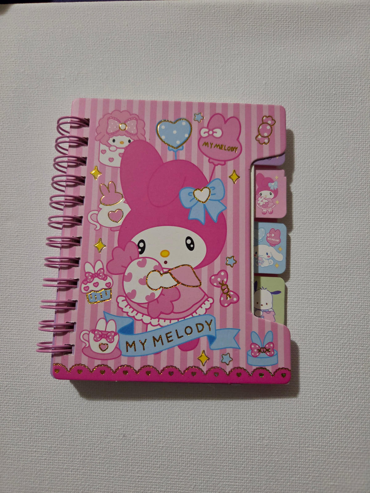 Sanrio Character Tabbed Mini Spiral Notebook | Official Sanrio Stationery | Choose Your Character