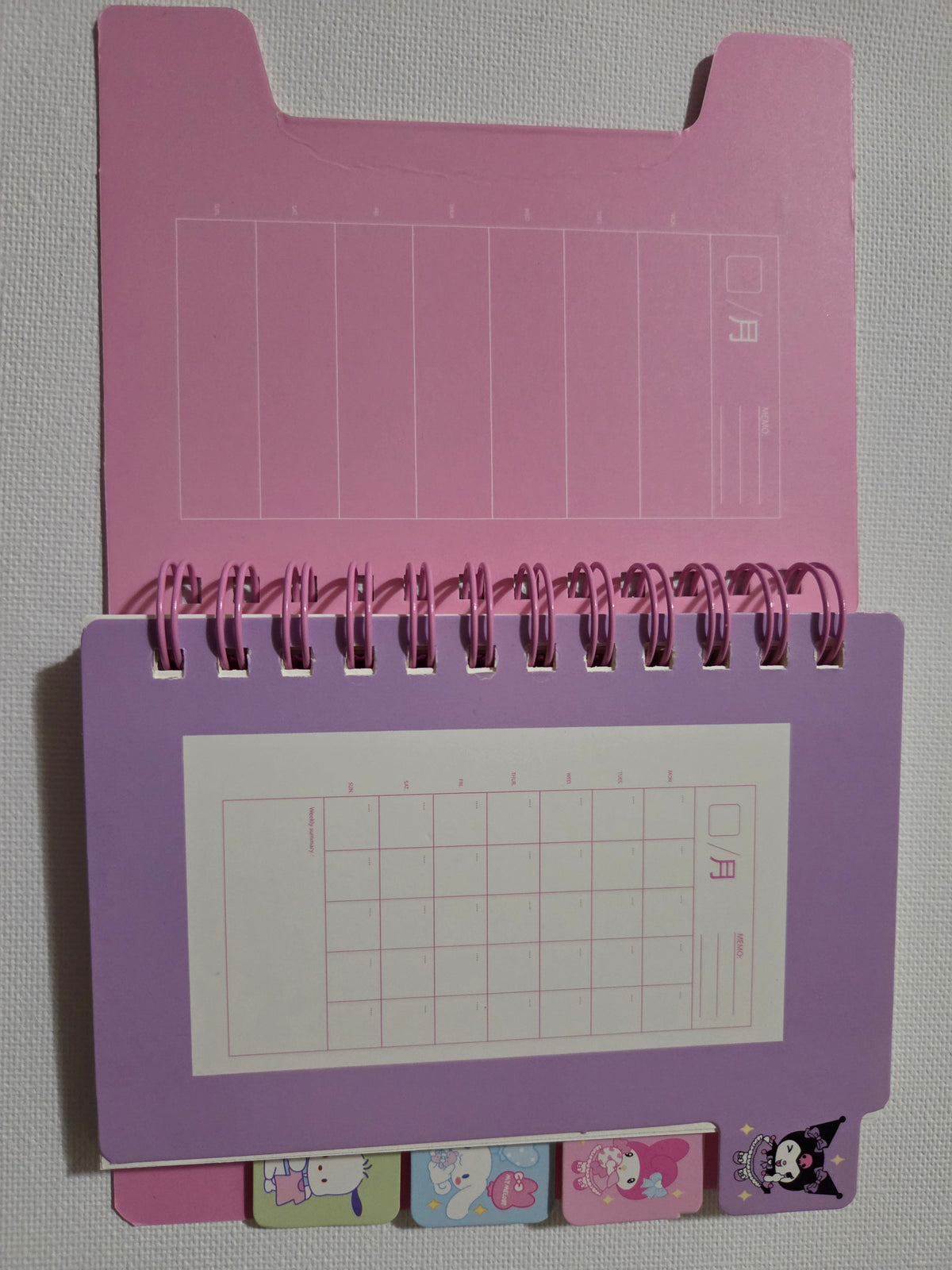 Sanrio Character Tabbed Mini Spiral Notebook | Official Sanrio Stationery | Choose Your Character