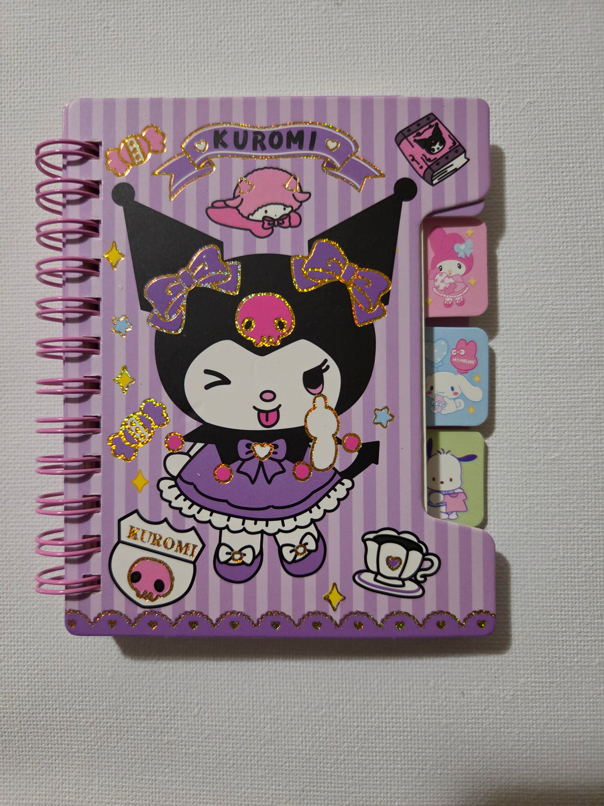 Sanrio Character Tabbed Mini Spiral Notebook | Official Sanrio Stationery | Choose Your Character
