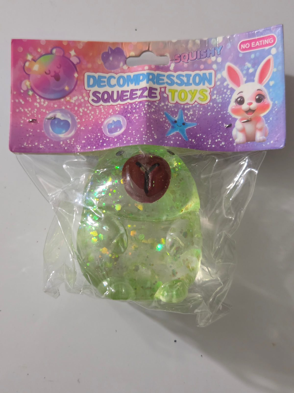 Kawaii Glitter Animal Sugar Squishy — Soft Squeeze Toy