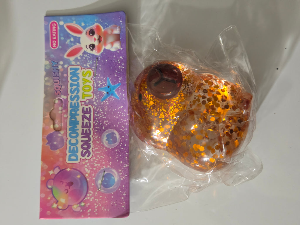 Kawaii Glitter Animal Sugar Squishy — Soft Squeeze Toy
