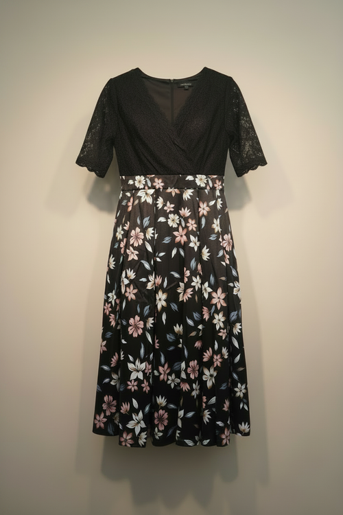 Black Lace & Cherry Blossom — Full Floral Band