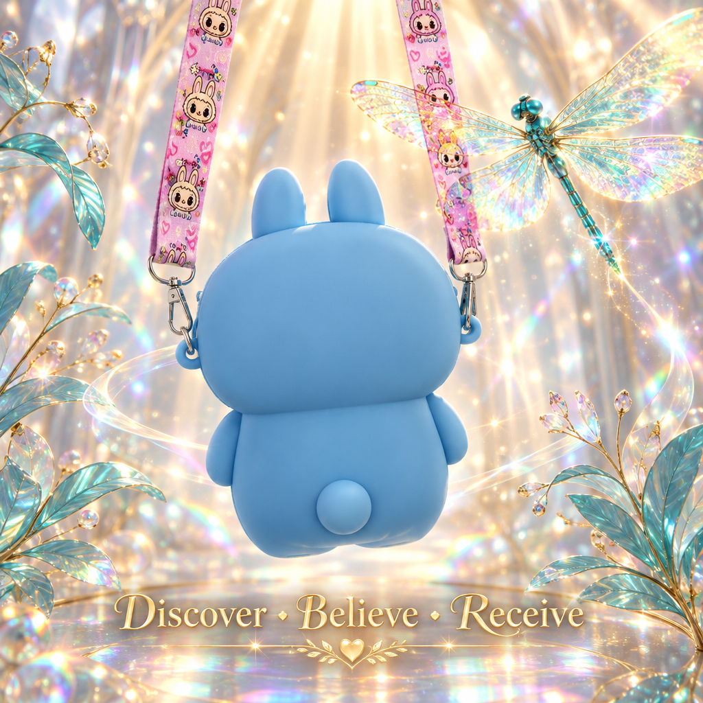 Blue Labubu Bunny — Back