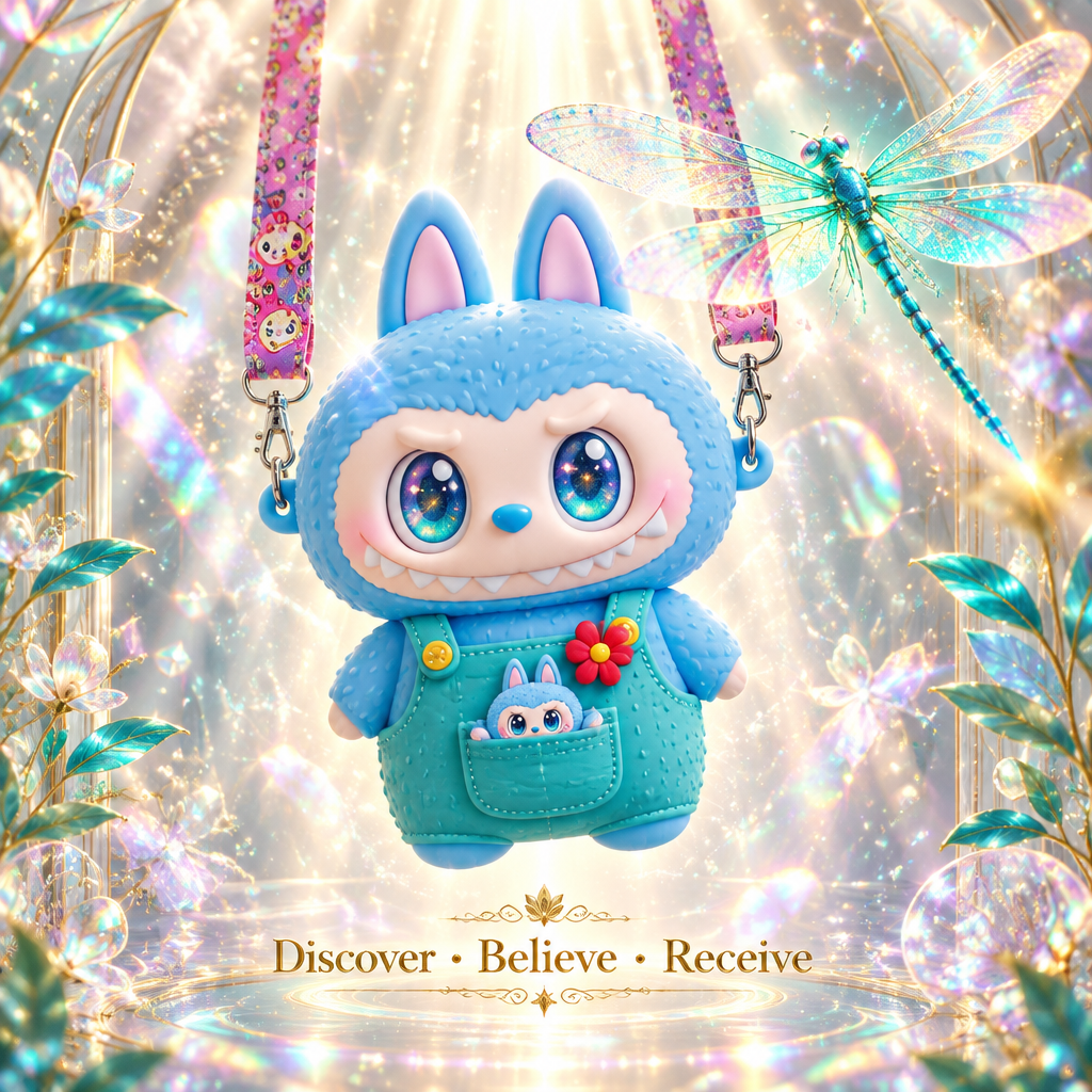 Blue Labubu Bunny — Front