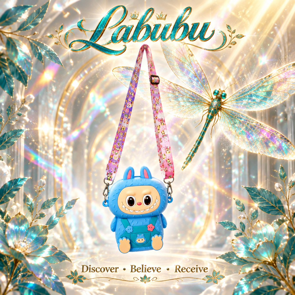 Blue Labubu Bunny — Full View