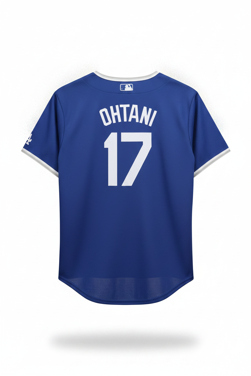 Dodgers #17 Jersey - Back Clean
