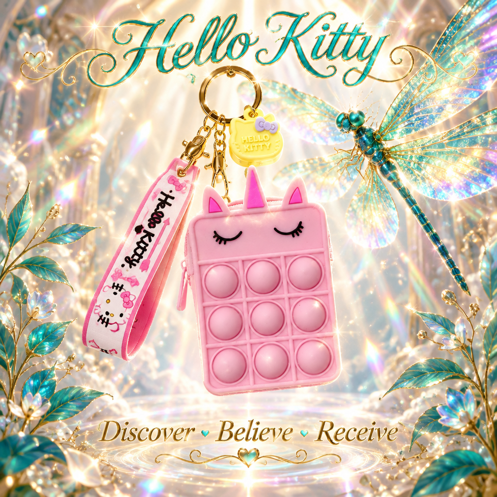 Hello Kitty Pop-It Keychain — Front