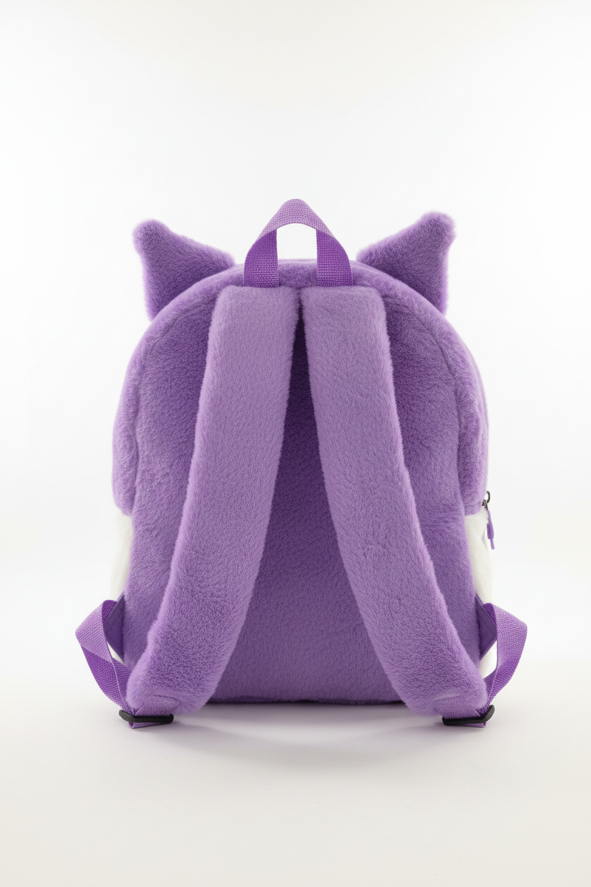Kuromi All Purple Backpack Back Detail