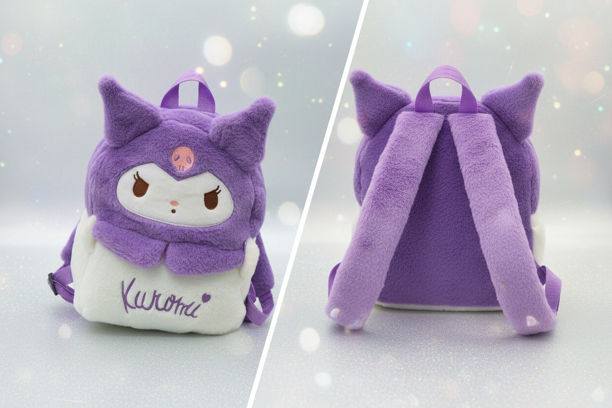 Kuromi All Purple Backpack Collage