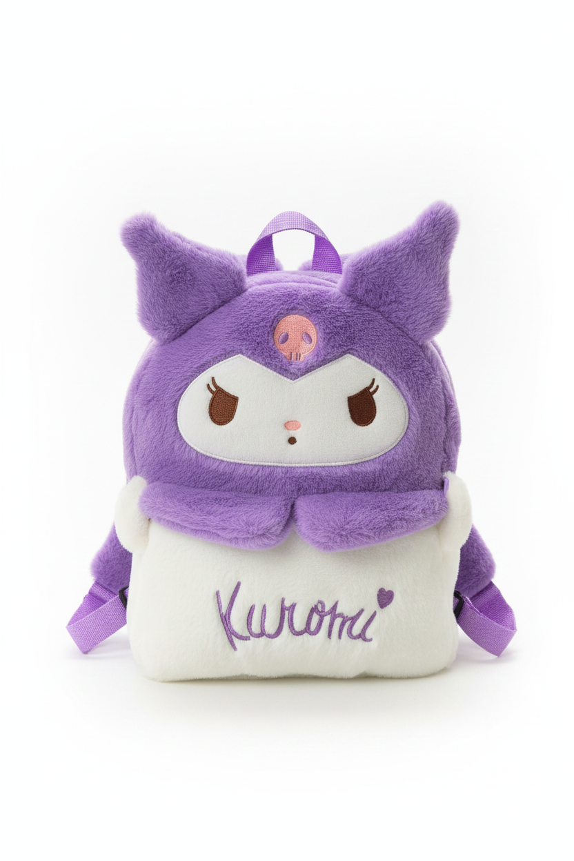 Kuromi All Purple Backpack Front Detail