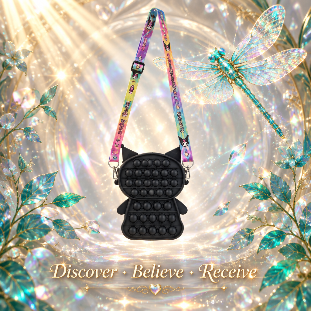 Kuromi Pop-It Bag — Light Back
