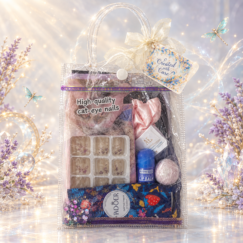 Purple mini spa bag listing image preview