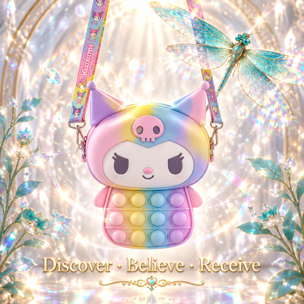 Rainbow Kuromi — Front Close-up
